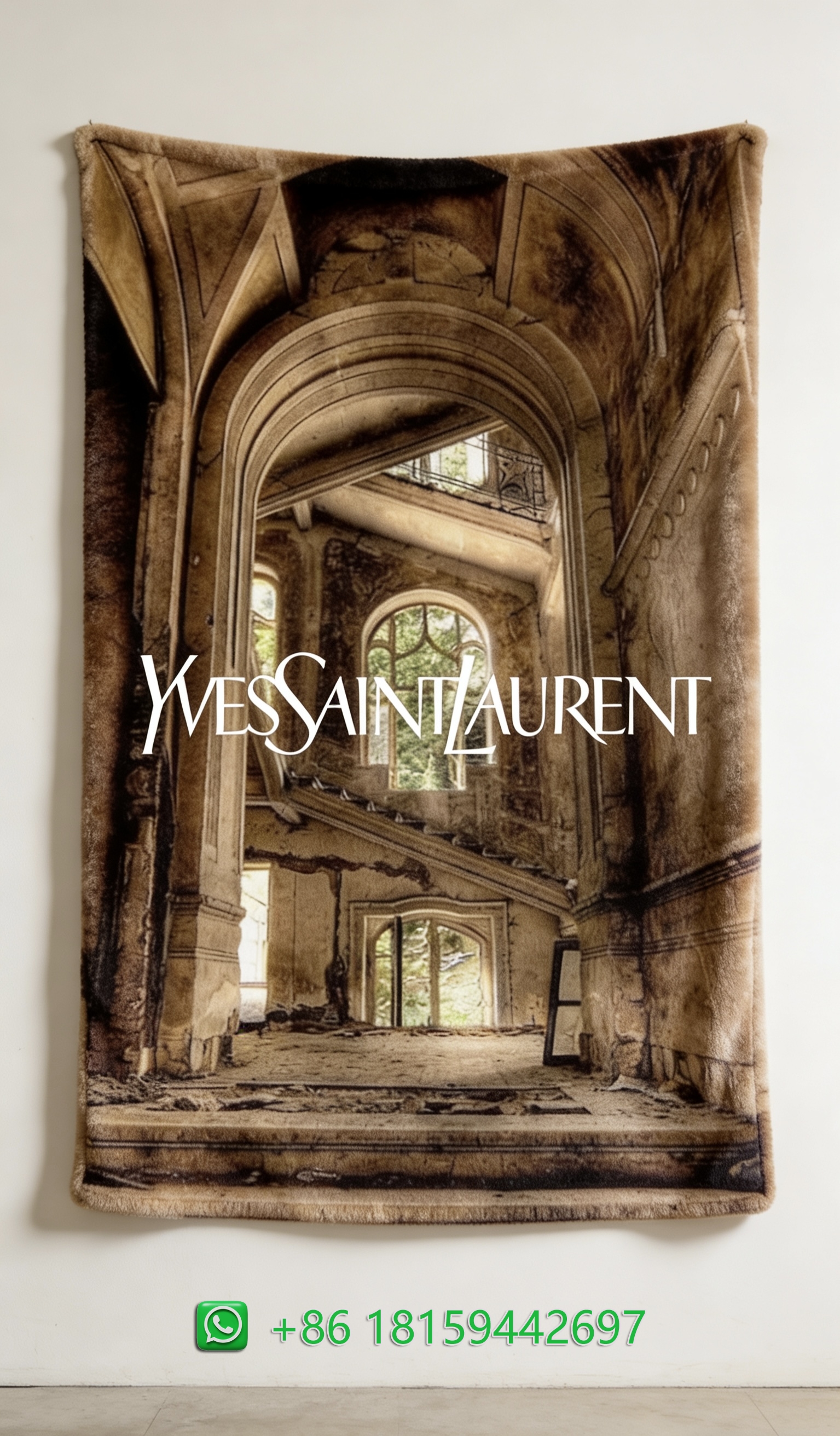 Yves Saint Laurent Throw Blankets